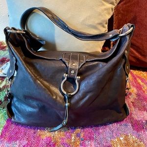 Vin Baker Slouchy Brown Shoulder Bag